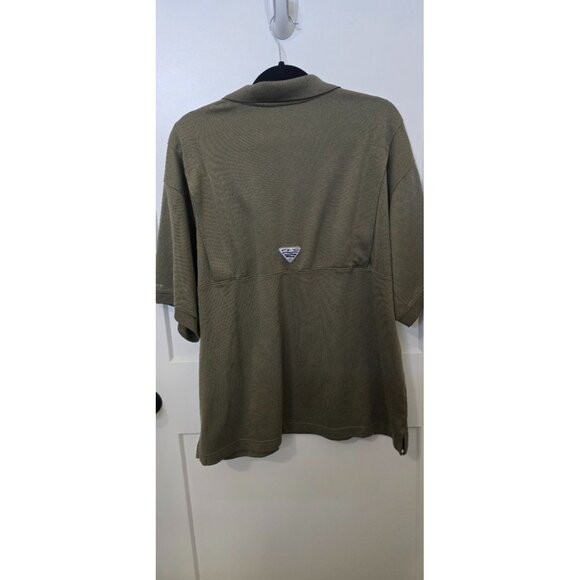 Columbia PFG Mens Olive Polo Shirt Size XL Performance Fishing Gear - Picture 3 of 3